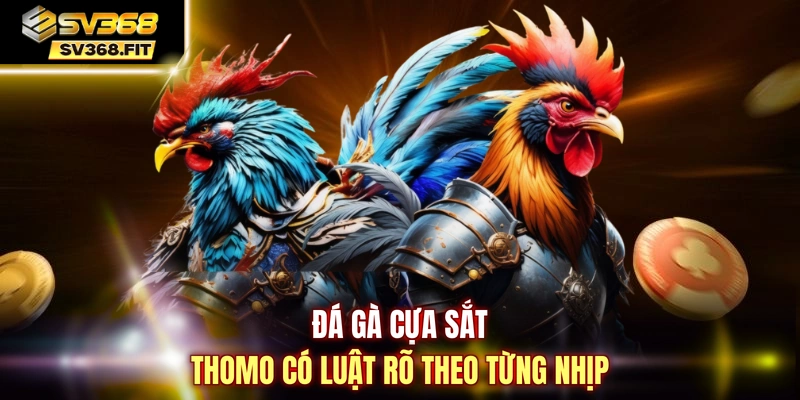 Đá gà cựa sắt Thomo có luật rõ theo từng nhịp